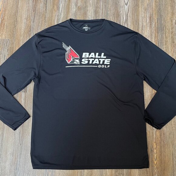 Ball State Golf Long Sleeve T-Shirt - Men's Size 3XL - 100% Polyester - Picture 1 of 4